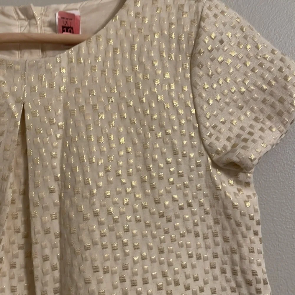 Gap Girls Special Occasion Dress Gold Sparkle Size XL